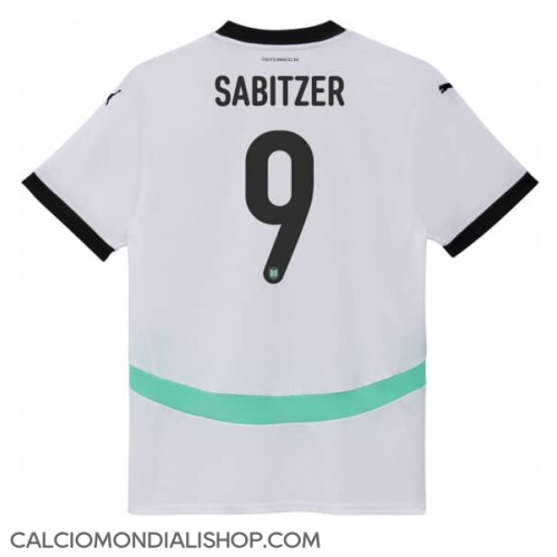 Maglie da calcio Austria Marcel Sabitzer #9 Seconda Maglia Europei 2024 Manica Corta